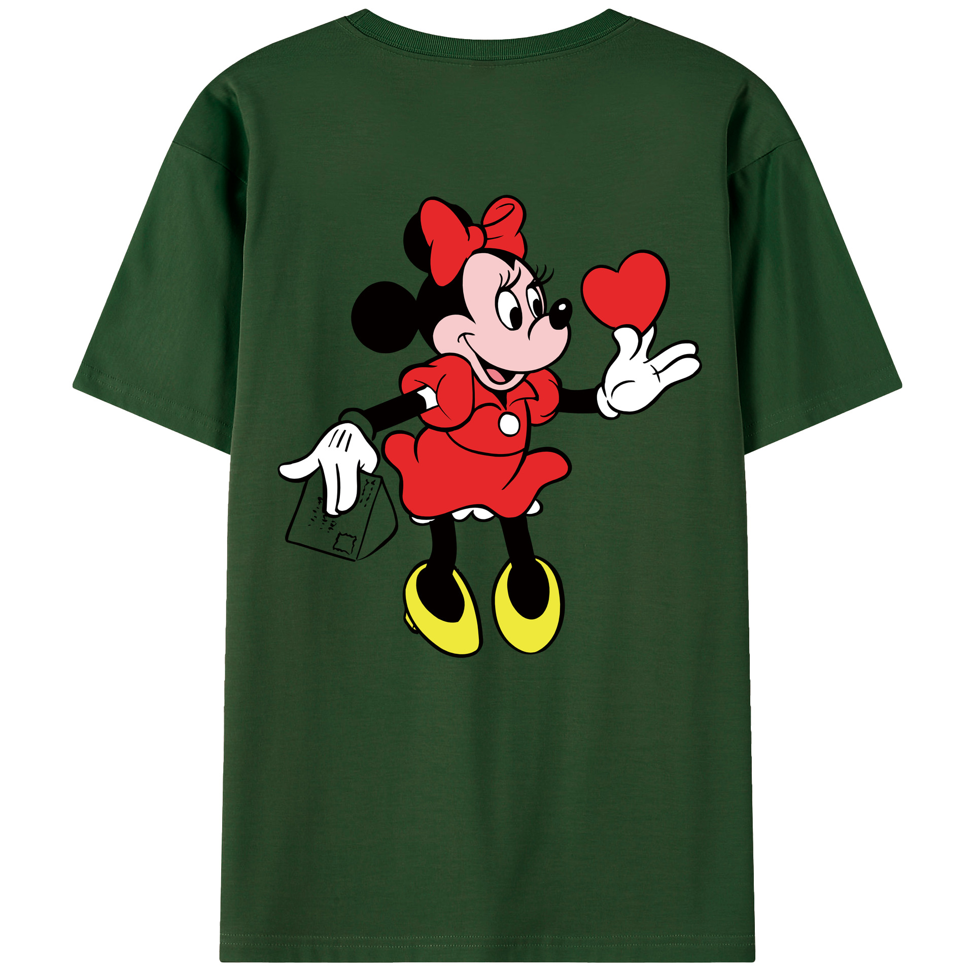 （画像用） ミッキーマウス Mickey Mouse 綿100％半袖Tシャツ（背面プリント）